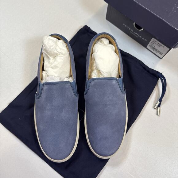 Peter Millar Collection Suede Slip-on Sneakers Size 9 New In Box MSRP $298 main image 4